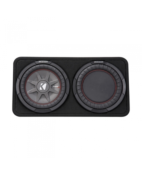 KICKER CompRT 10 inch Thin Loaded Enclosure with Reflex Sub 2 Ohm