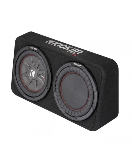 KICKER CompRT 10 inch Thin Loaded Enclosure with Reflex Sub 2 Ohm