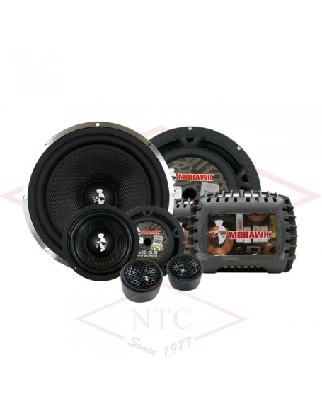 MOHAWK M3-SERIES PRO 6.5 inch 3 Way Component Speaker